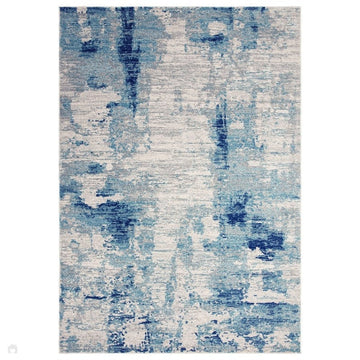 Nova NV36 Mirage Modern Abstract Durable Easy-Care Polypropylene Short Pile Blue/Grey Rug-Asiatic Carpets-Rug Love - The Most Loved Rug Store